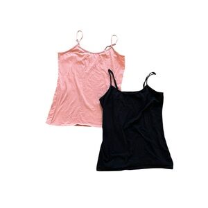 Nordstrom Pink and Black Camisole Set